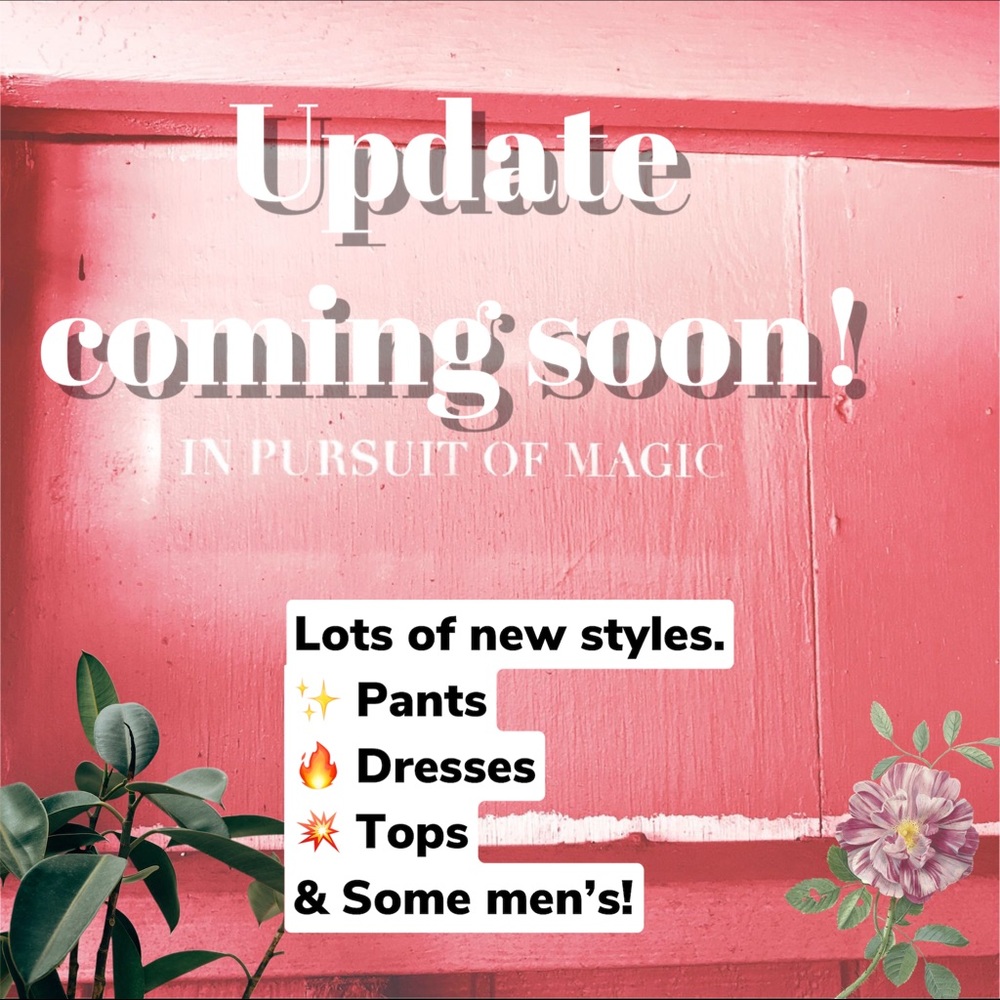 CLOSET UPDATE COMING SOON